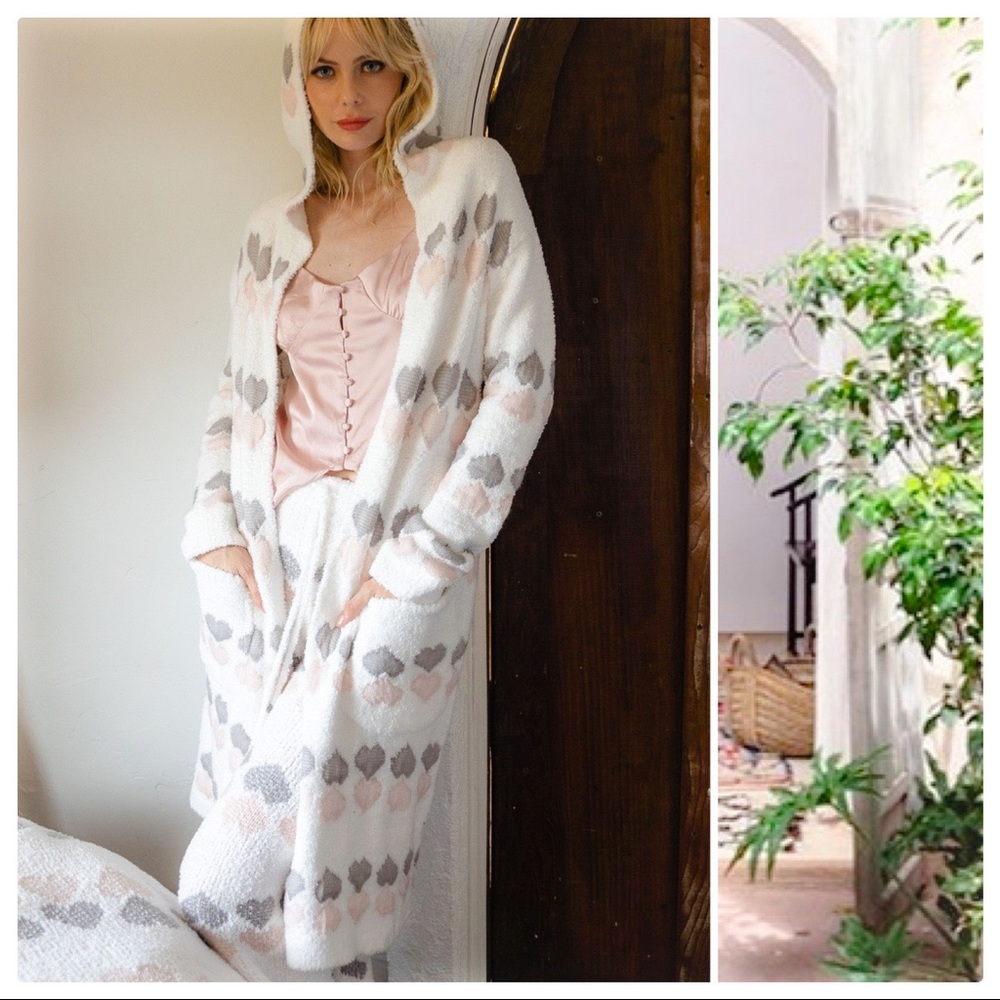 POL Sweetheart Berber Fleece Long Cardigan Robe - Picture 3 of 11
